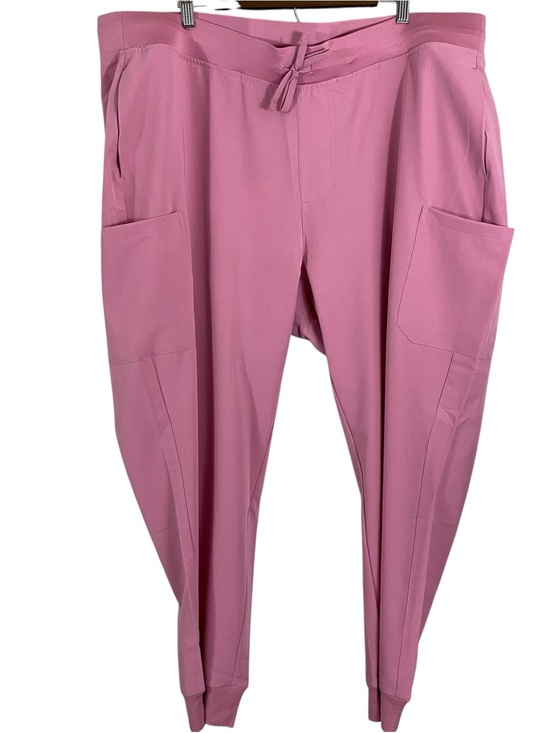 Mandala Pants - Mandala Womens Jogger Scrub Pants Size 3XL Rose Pink Pockets NWT Stretch Wicking